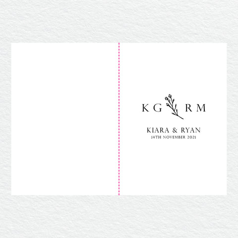 In Bloom (White) RSVP Card