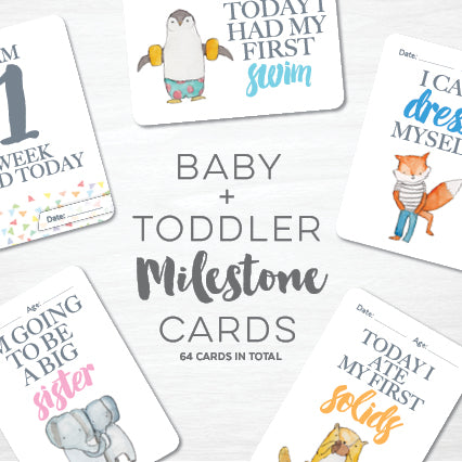 Value Pack - Baby + Toddler Milestone Cards