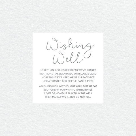 Rustic Laurels Wishing Well Card