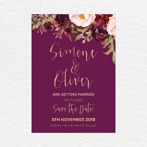 Kraft Party Save the Date Card