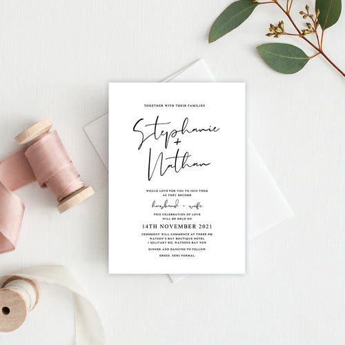 Forever in Love Rectangle Invitation