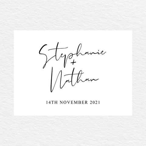 Modern Monogram RSVP Card