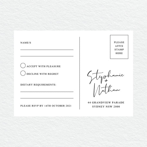 Forever in Love RSVP Card