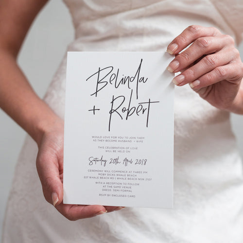 Fresh Type Rectangle Invitation