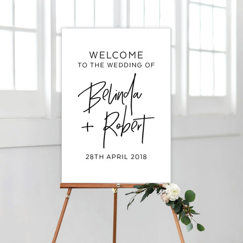 In Bloom (White) Welcome Sign