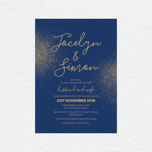 Glitter Bomb Rectangle Invitation