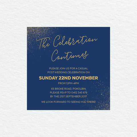 Glitter Bomb Rectangle Invitation