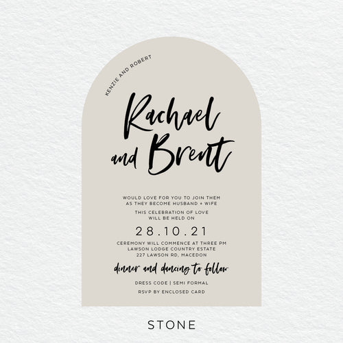 I Do Arch Invitation