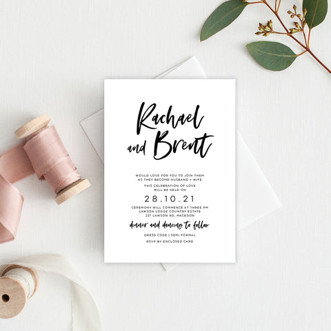 Botanical Bliss Rectangle Invitation