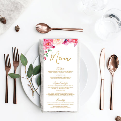 In Bloom (White) Menu