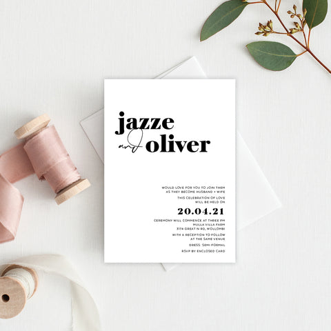 Flow Rectangle Invitation