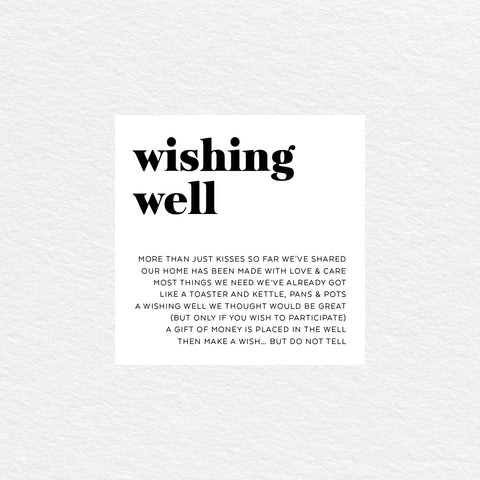 Rustic Laurels Wishing Well Card
