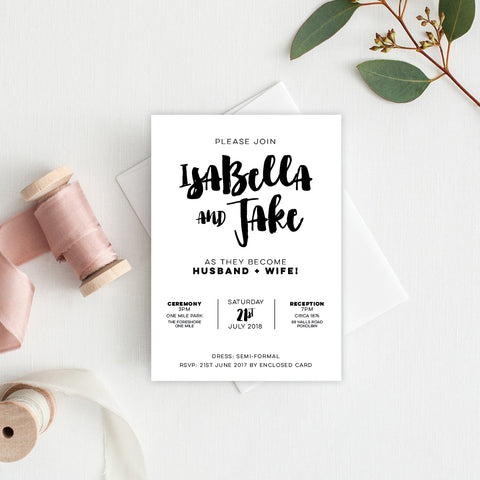 Serendipity Rectangle Invitation