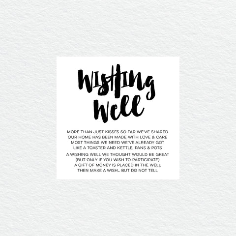 Rustic Laurels Wishing Well Card