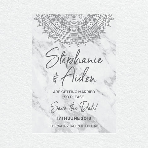 Botanical Bliss Save the Date Card
