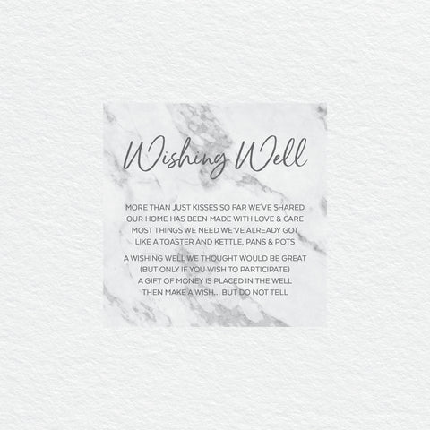 Rustic Laurels Wishing Well Card