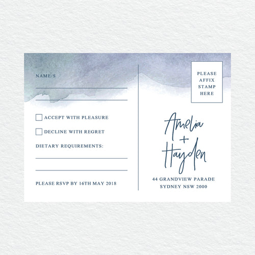 Midnight RSVP Card