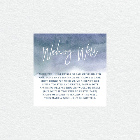 Rustic Laurels Wishing Well Card
