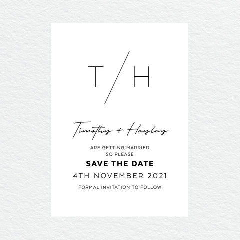 Botanical Bliss Save the Date Card