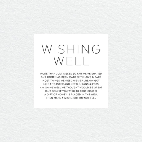Rustic Laurels Wishing Well Card
