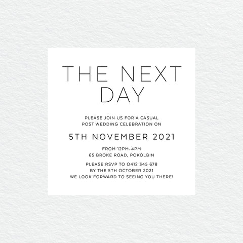 Fresh Type Rectangle Invitation