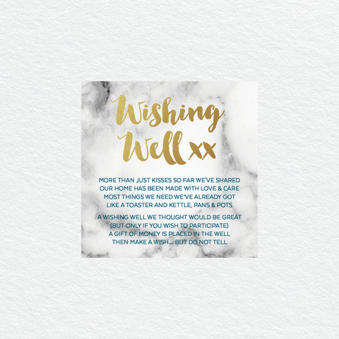 Rustic Laurels Wishing Well Card