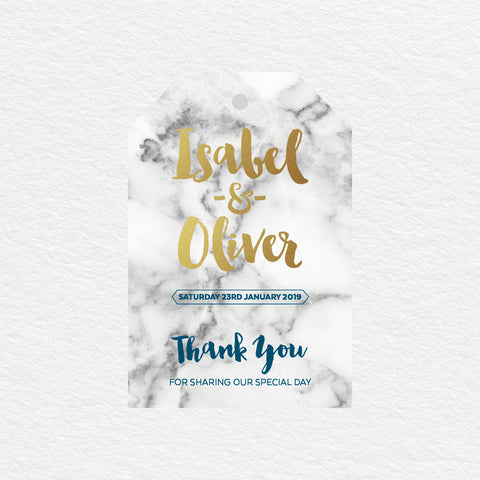 Modern Marble Wishing Well Card