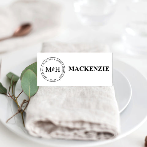 Floral Marsala Placecard