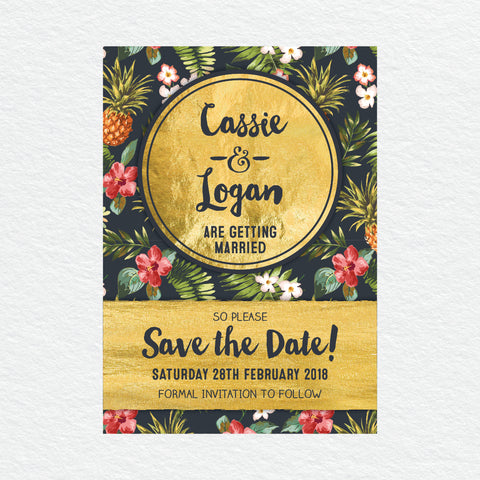 Botanical Bliss Save the Date Card