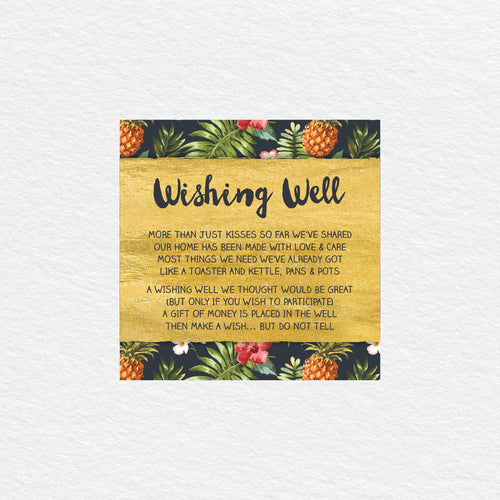 Pineapple Punch Wishing Well Card