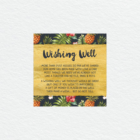 Tropical Celebration Engagement Invitation