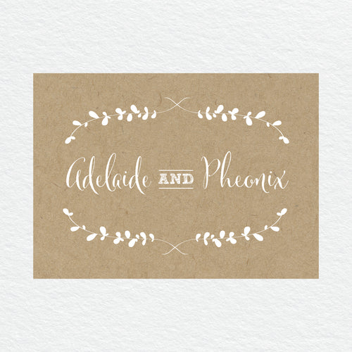 Rustic Laurels RSVP Card