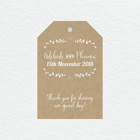 Rustic Laurels Welcome Sign