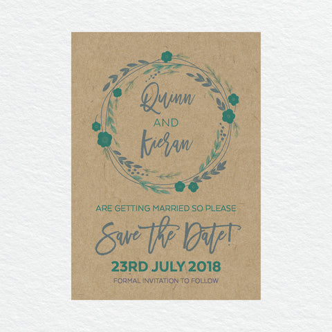 Botanical Bliss Save the Date Card
