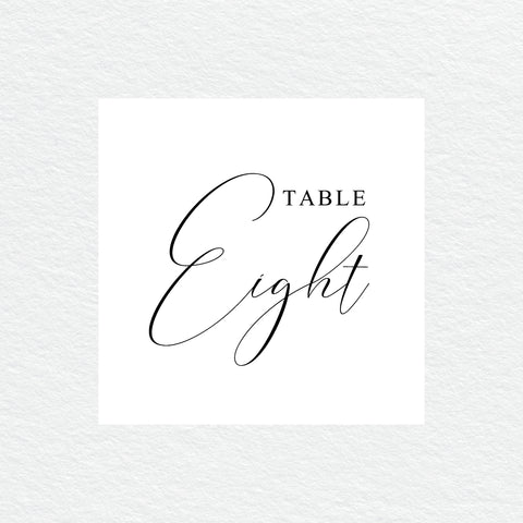 Modern Marble Table Numbers