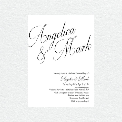 So Sweet Rectangle Invitation