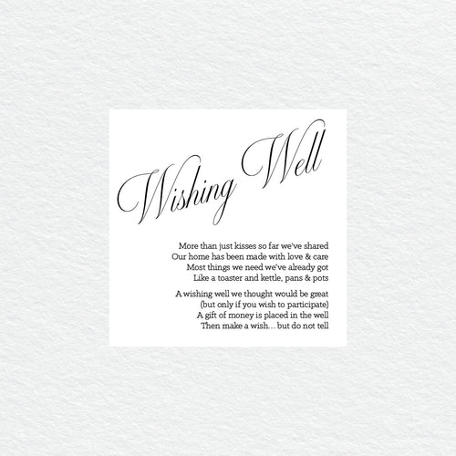 So Sweet Wishing Well Card