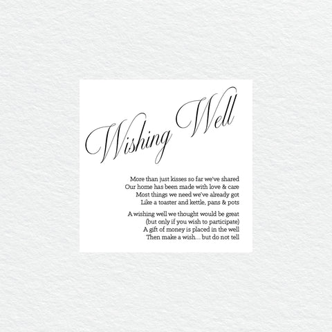 Rustic Laurels Wishing Well Card