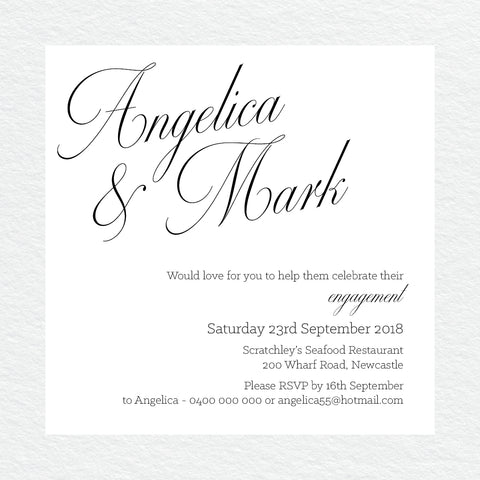 Forever in Love Rectangle Invitation