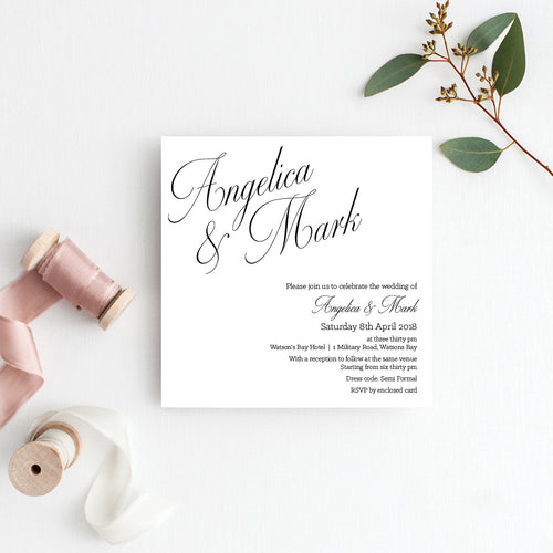 So Sweet Square Invitation