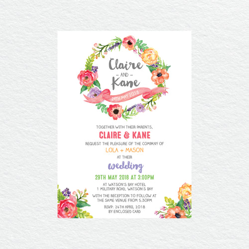 Spring Sweetness Rectangle Invitation