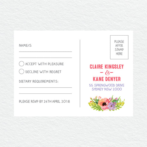 Spring Sweetness RSVP Card