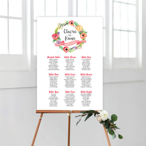 In Bloom (White) Seating Chart