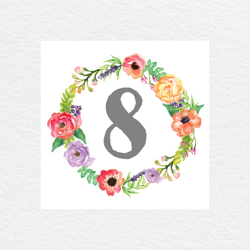 Spring Sweetness Table Numbers