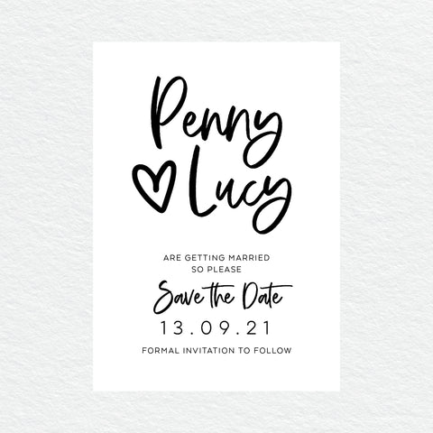 Sweet Heart Rectangle Invitation