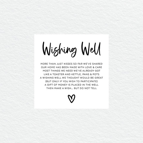 Rustic Laurels Wishing Well Card