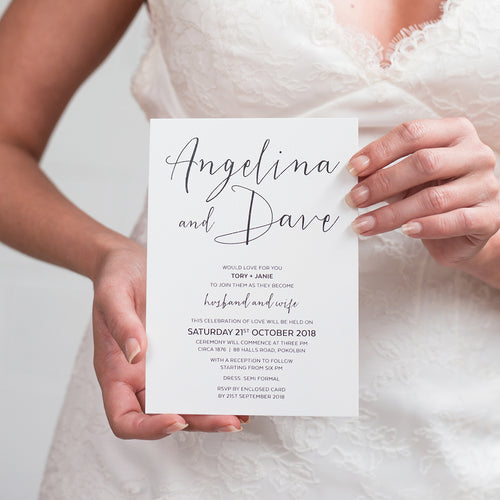 Sweet Type Rectangle Invitation