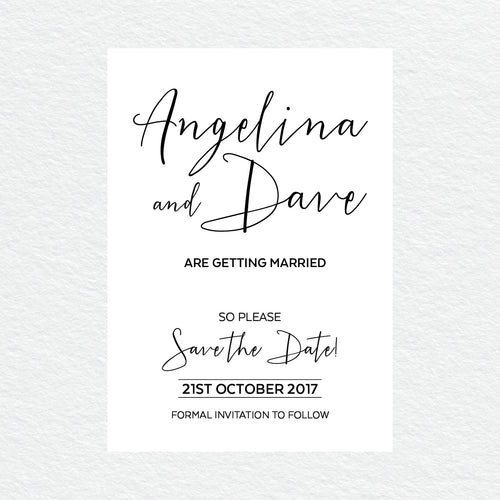 Sweet Type Save the Date Card