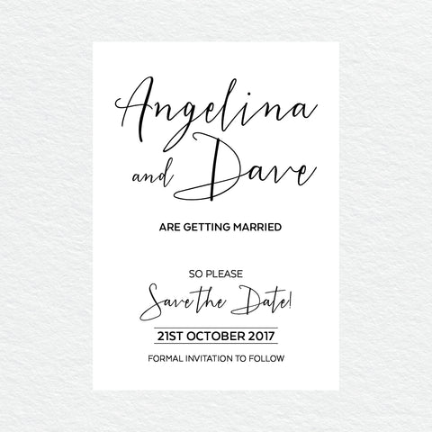 Botanical Bliss Save the Date Card