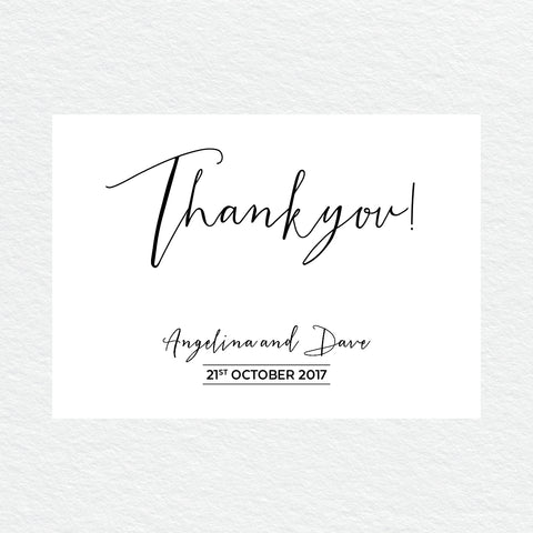 Sweet Type White Ink Invitation